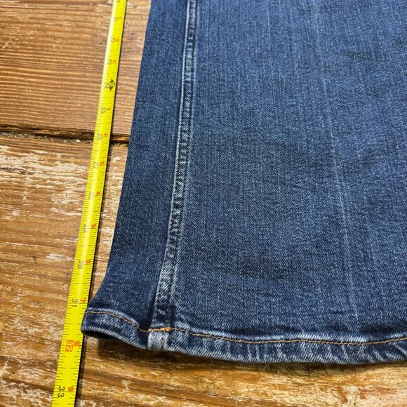 Polo Ralph Lauren Wide Leg Flare Jeans 31 Blue Stretch Denim - Picture 7 of 9